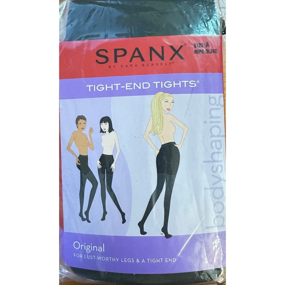 Spanx Tight-End Tights Women Size A Ripe Olive Bodyshaping Opaque 128 NEW